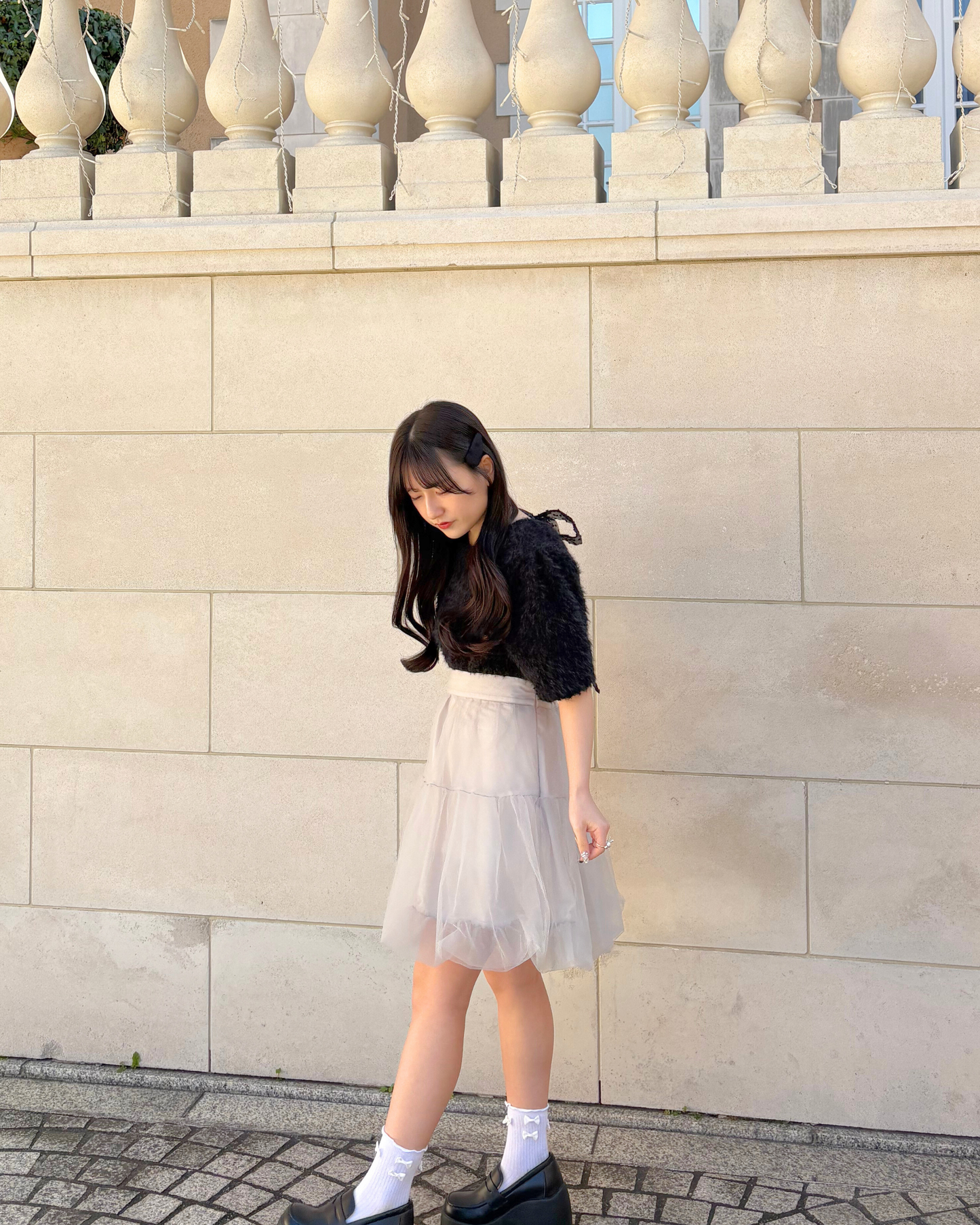 back ribbon knit