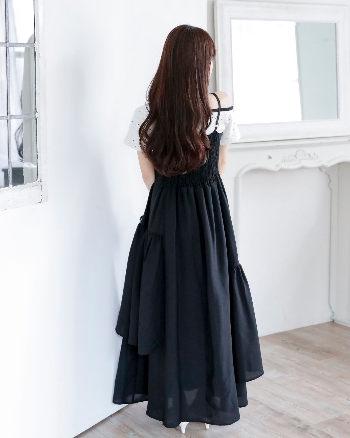 【restock】asimée tiered camisole onepiece
