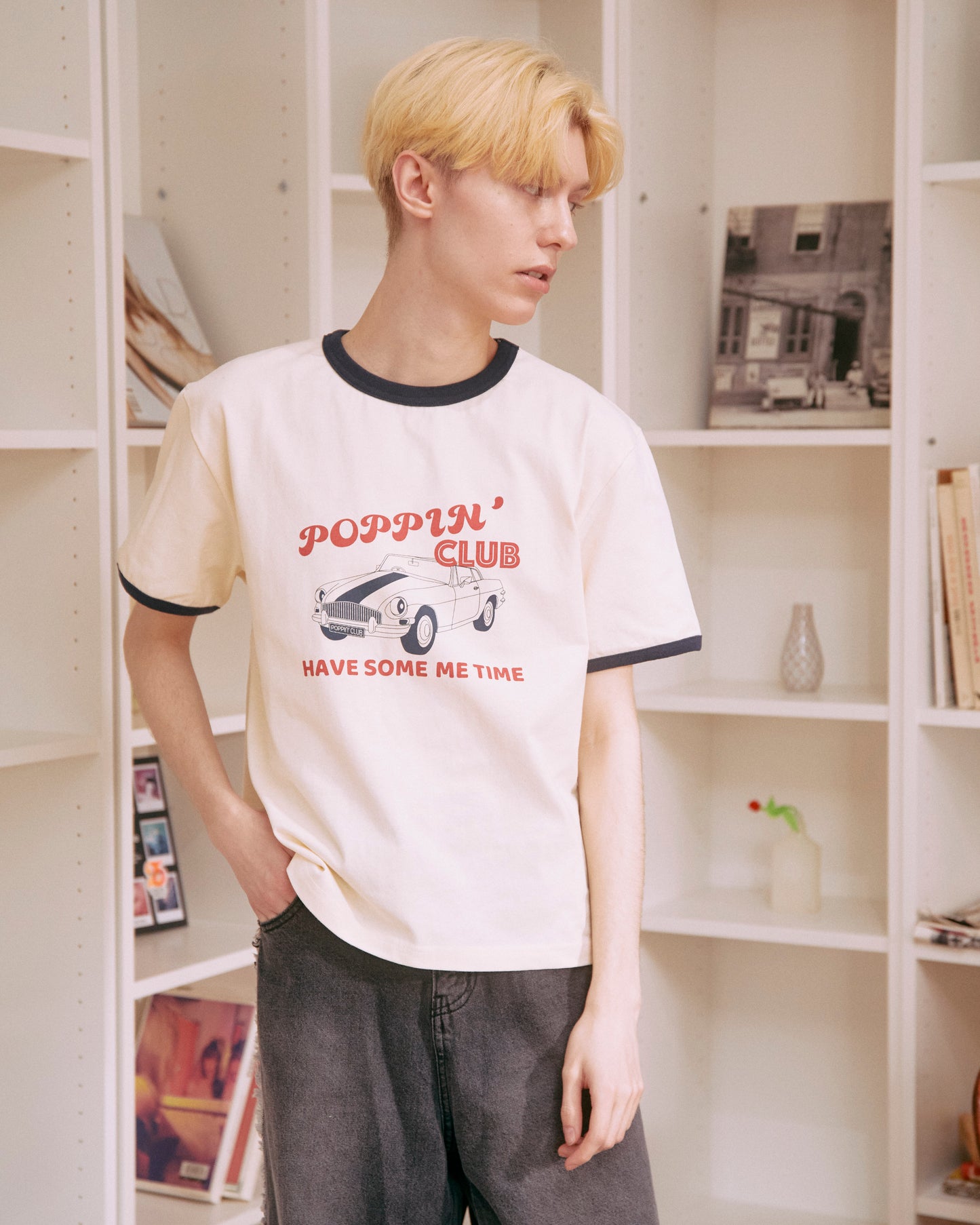 ヴィンテージライクプリントTシャツ