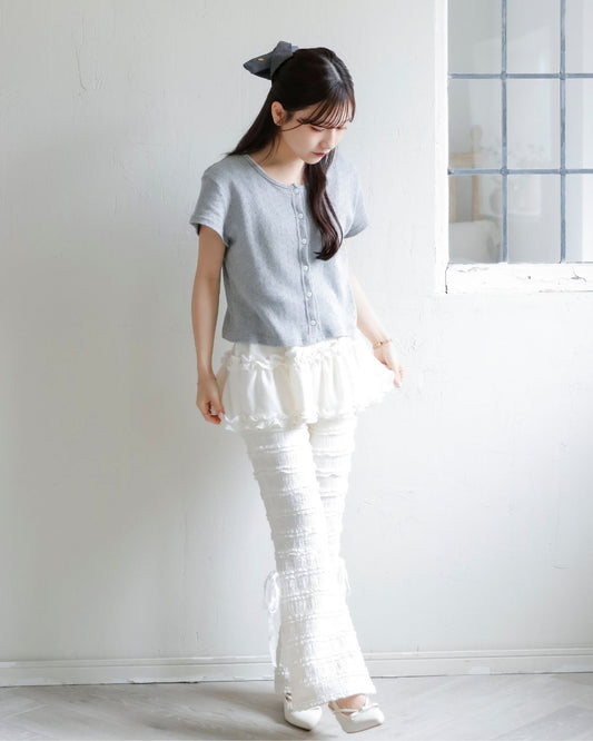 lace flare pants