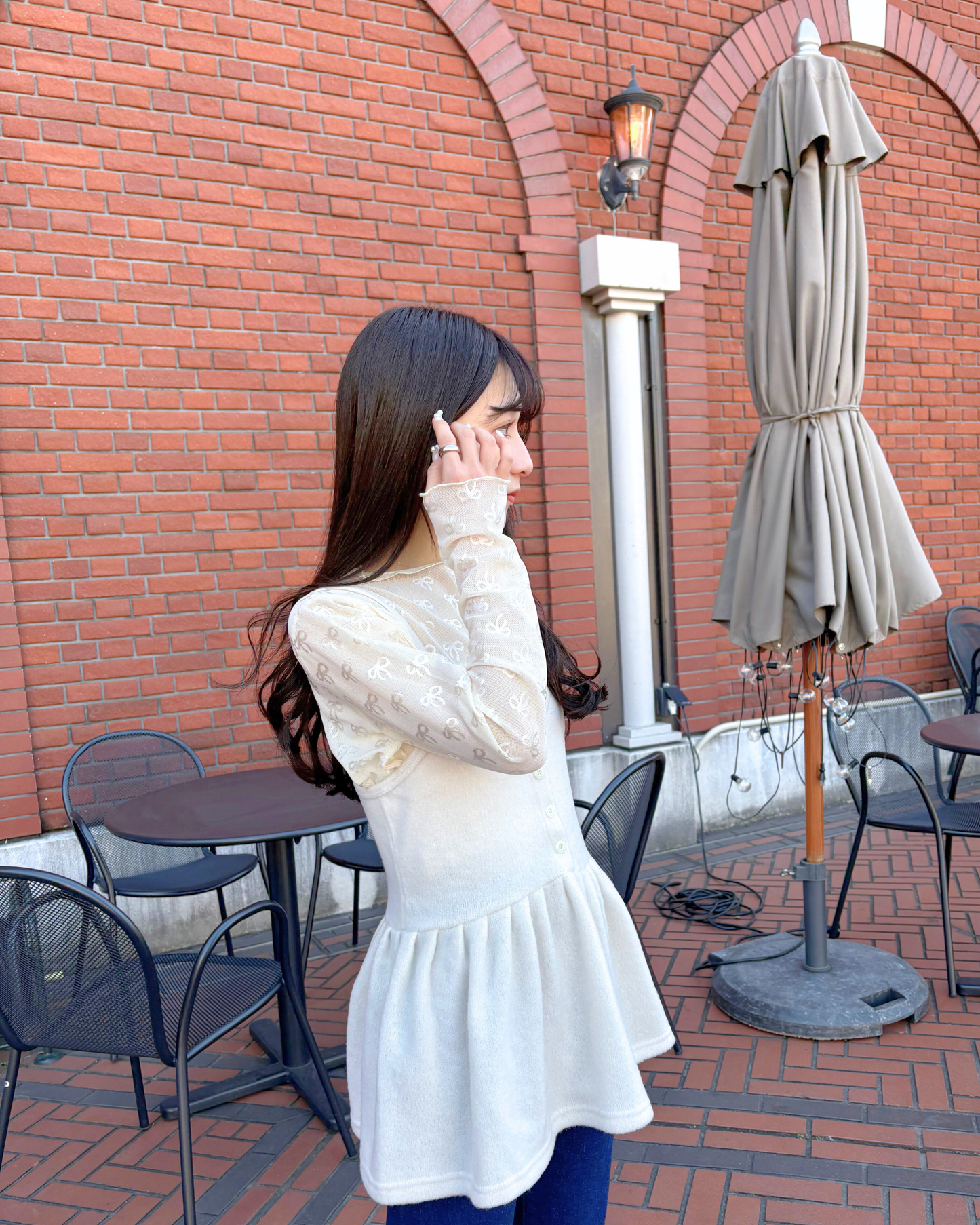ribbon sheer tops