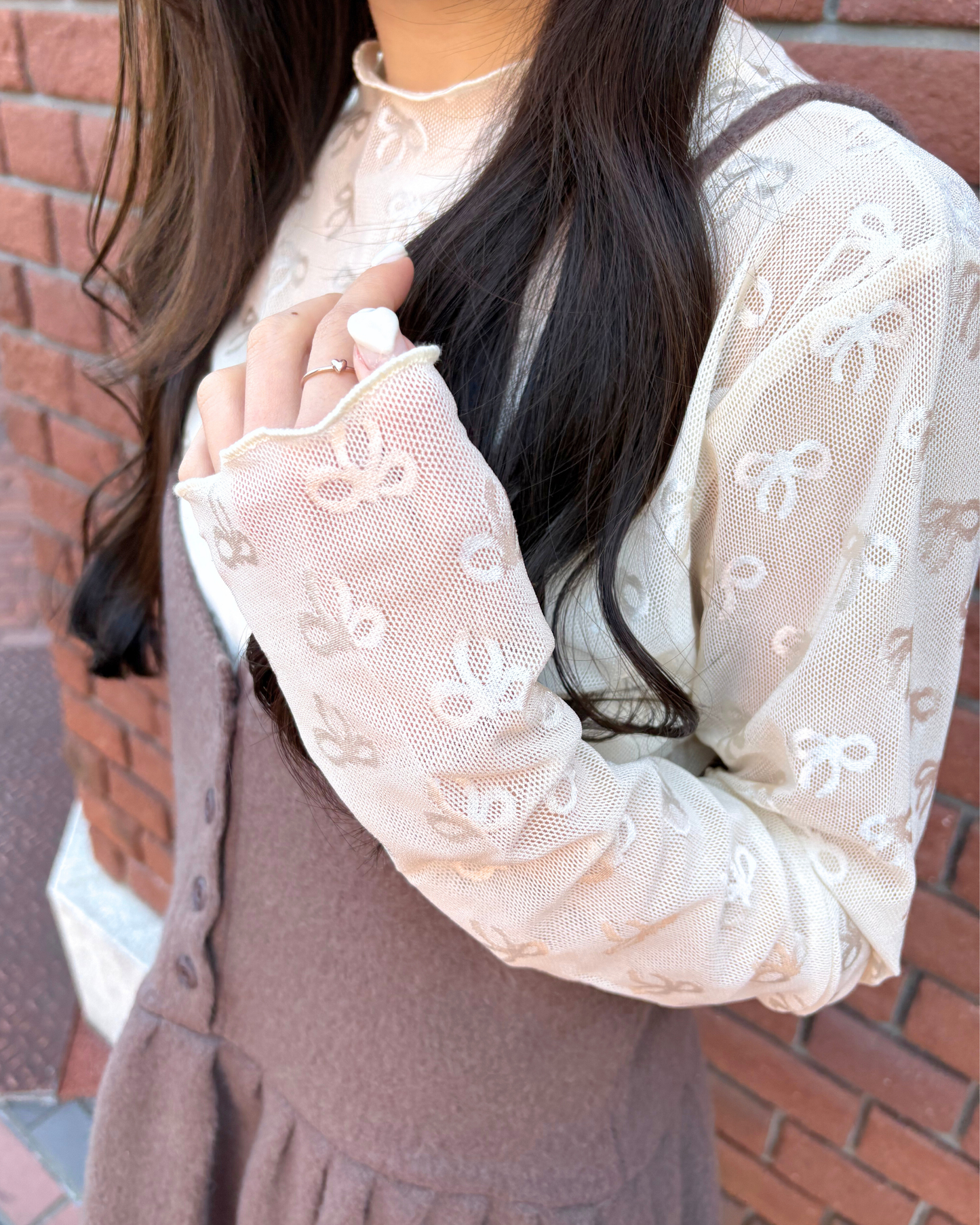 ribbon sheer tops