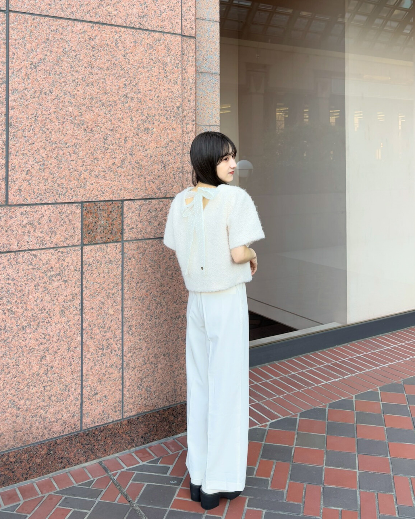 back ribbon knit