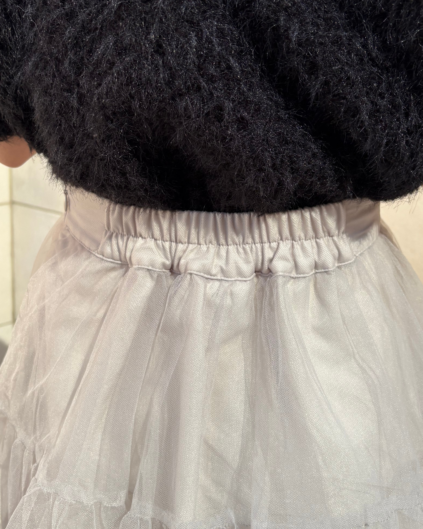 tulle balloon skirt