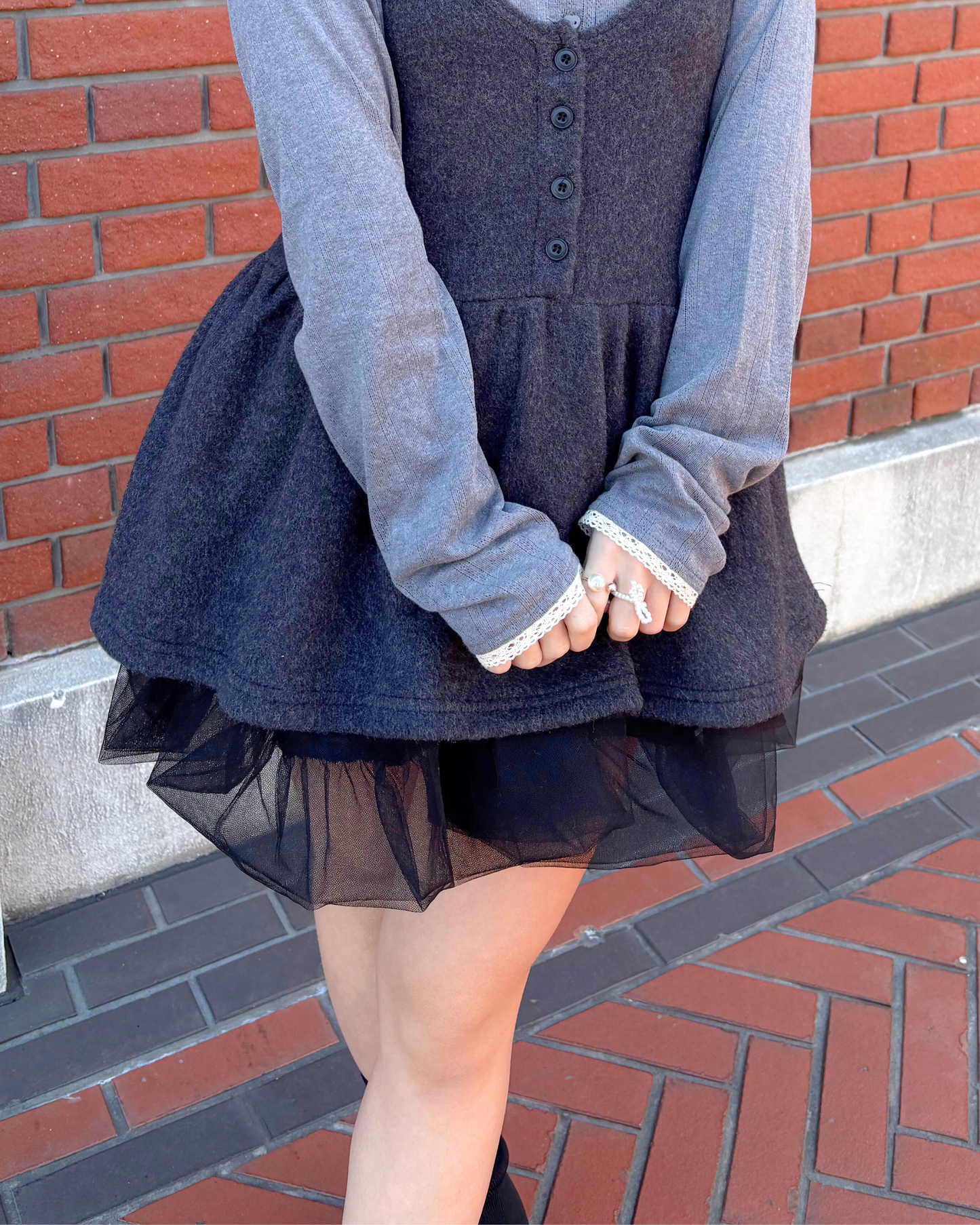 tulle balloon skirt