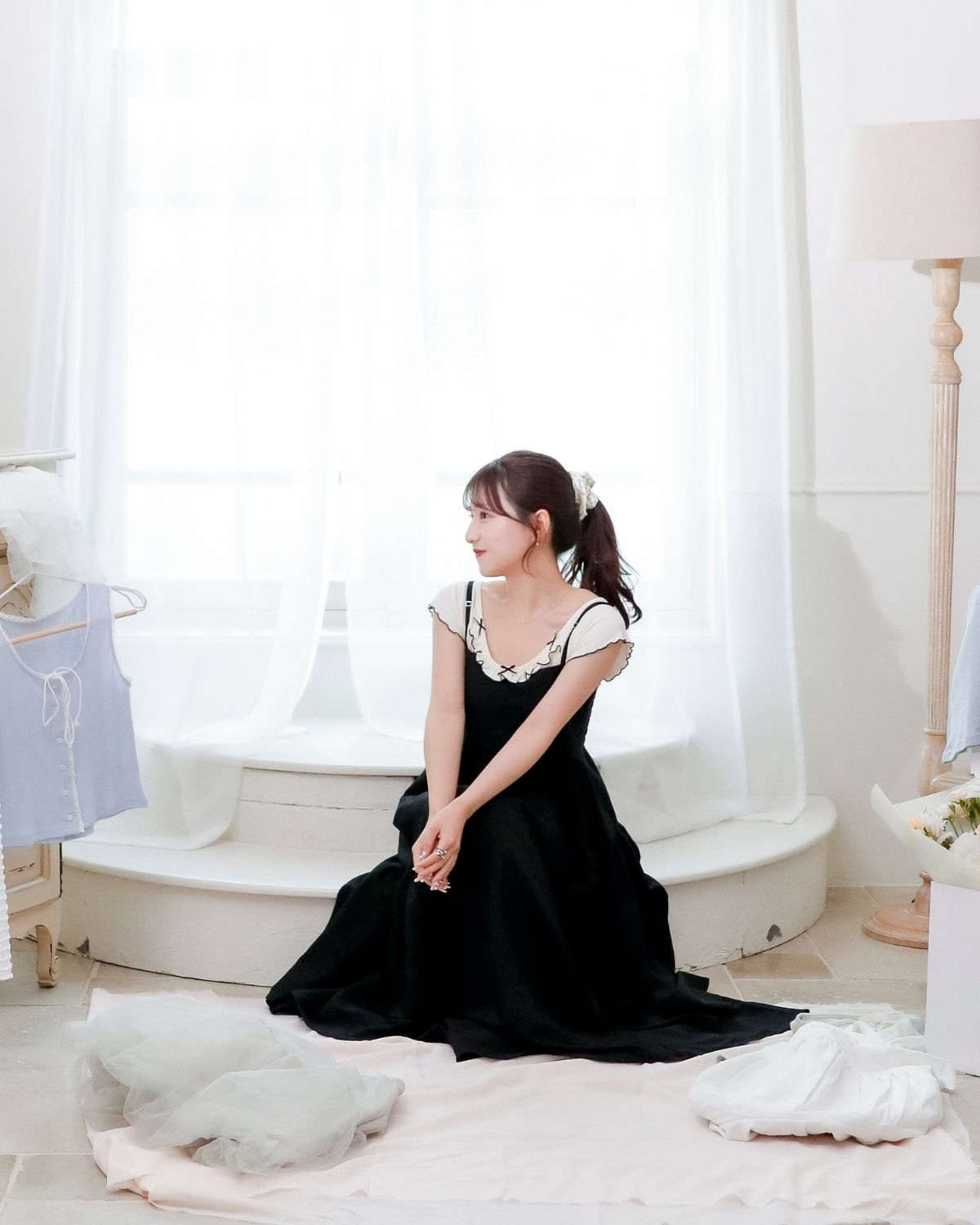 【restock】asimée tiered camisole onepiece