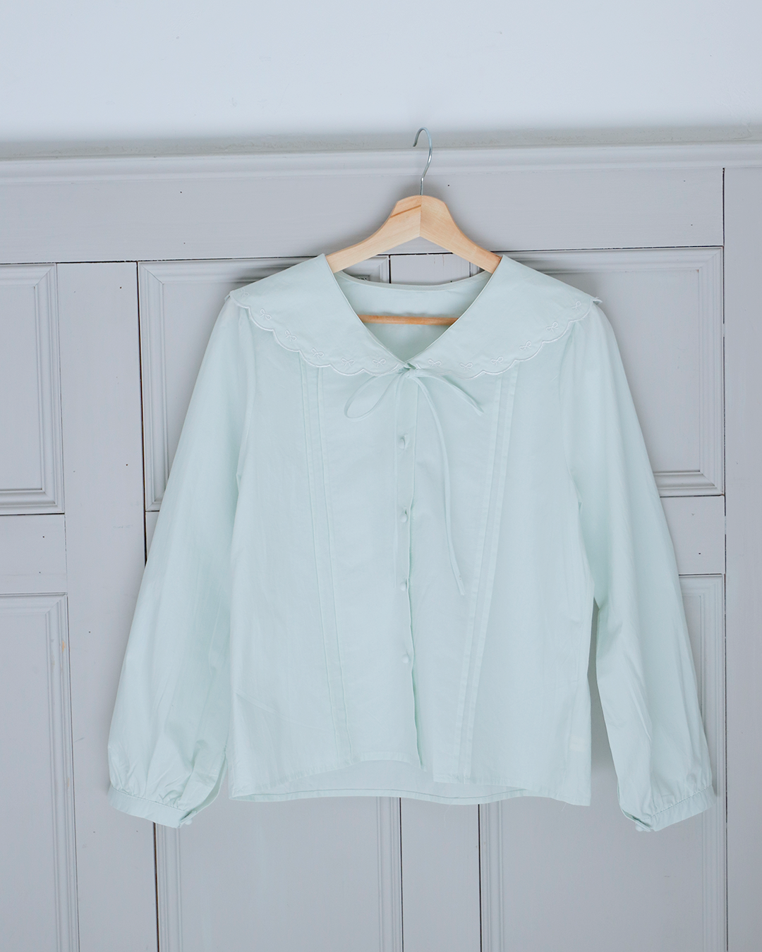 ribbon embroidered blouse