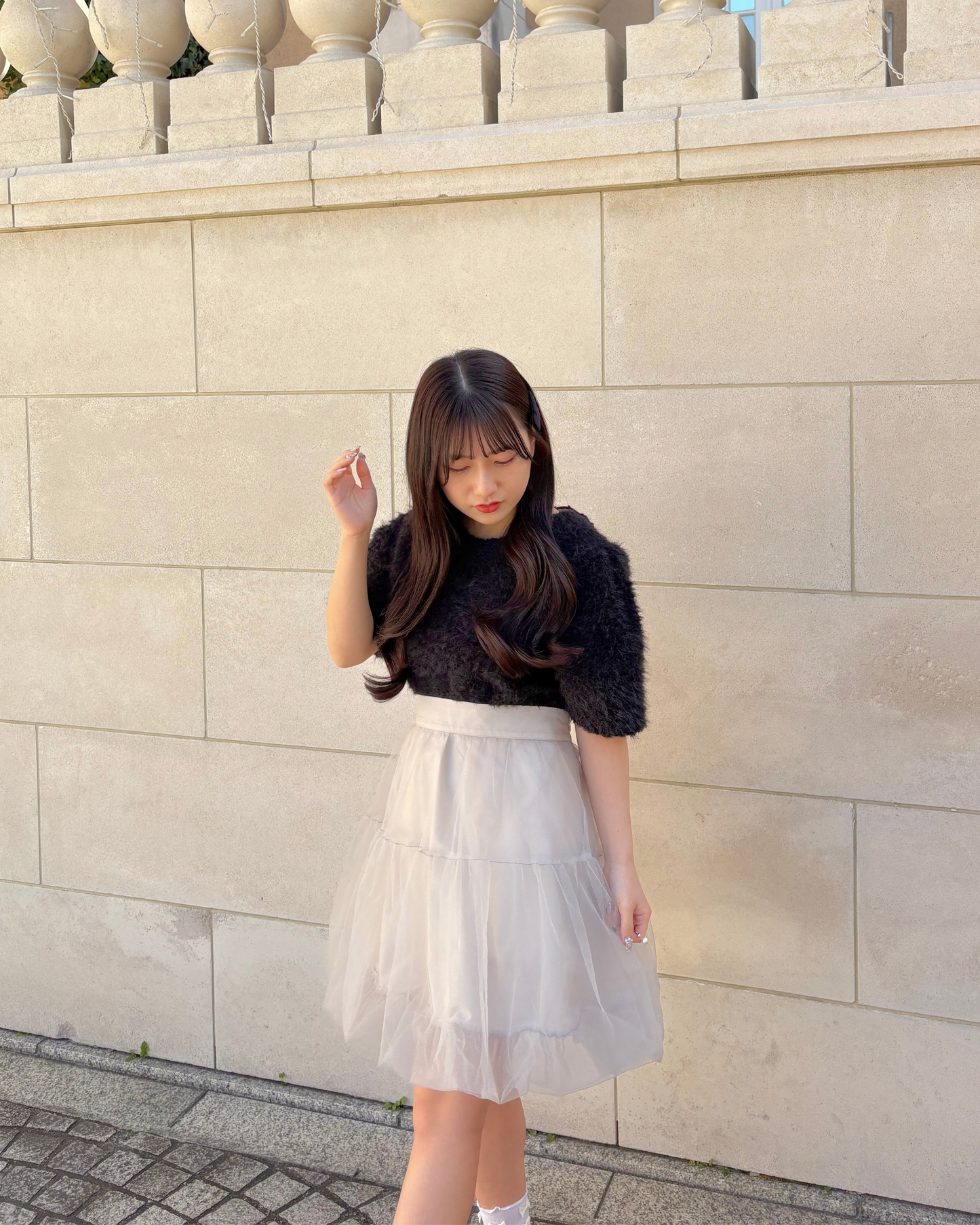 back ribbon knit