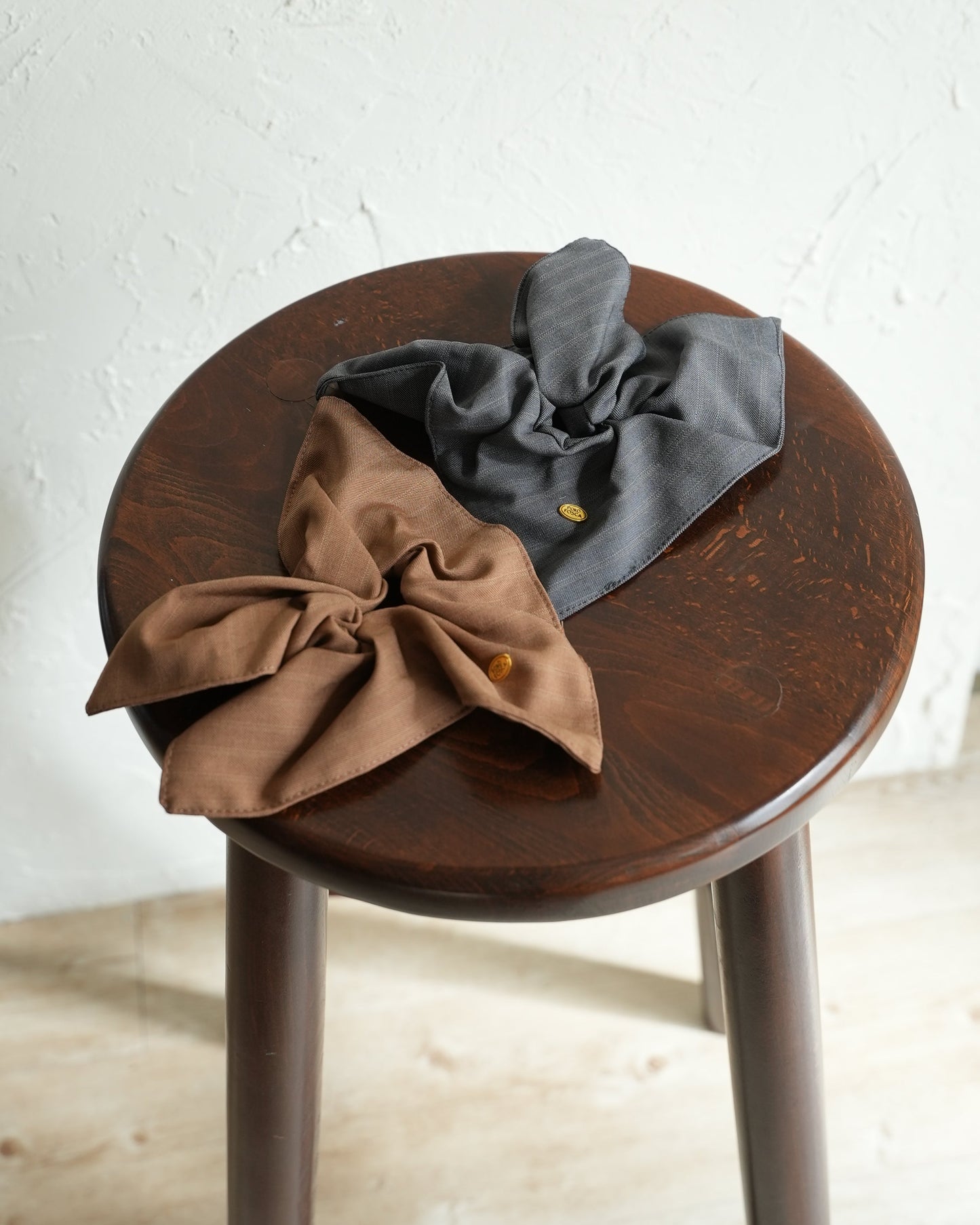 square stripe scrunchie