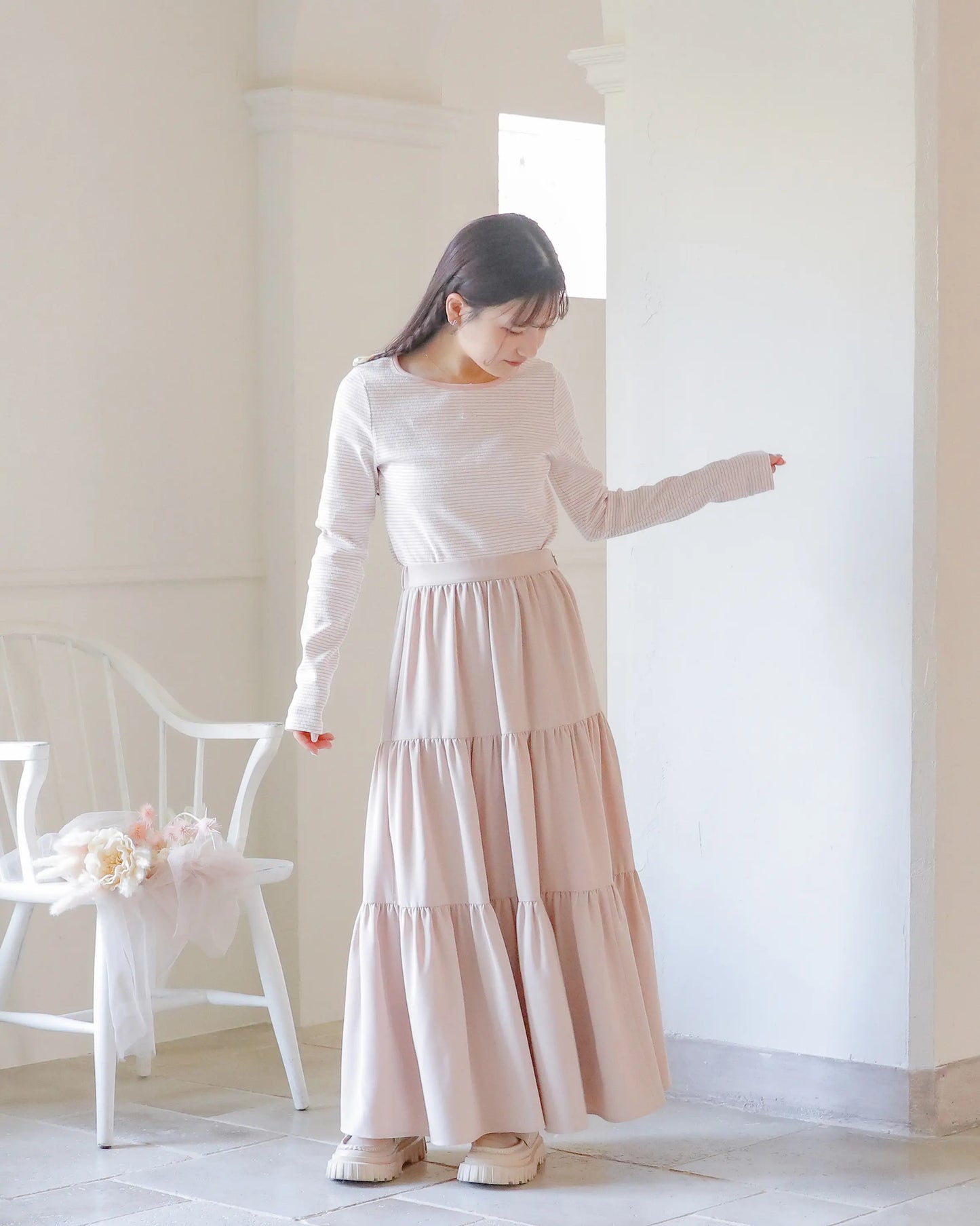 umm logo tops【baby pink】