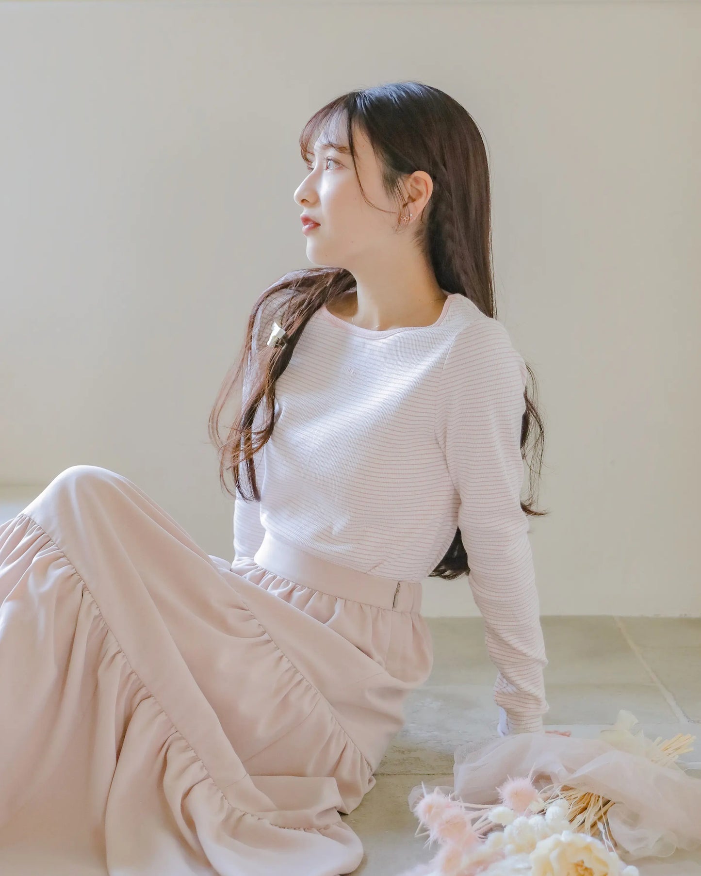 umm logo tops【baby pink】
