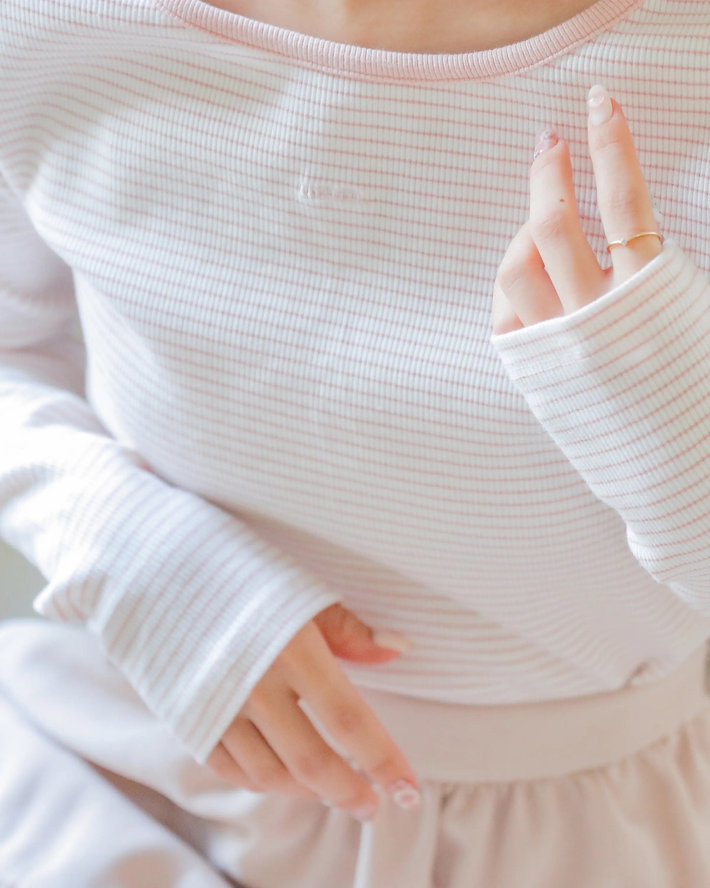 umm logo tops【baby pink】