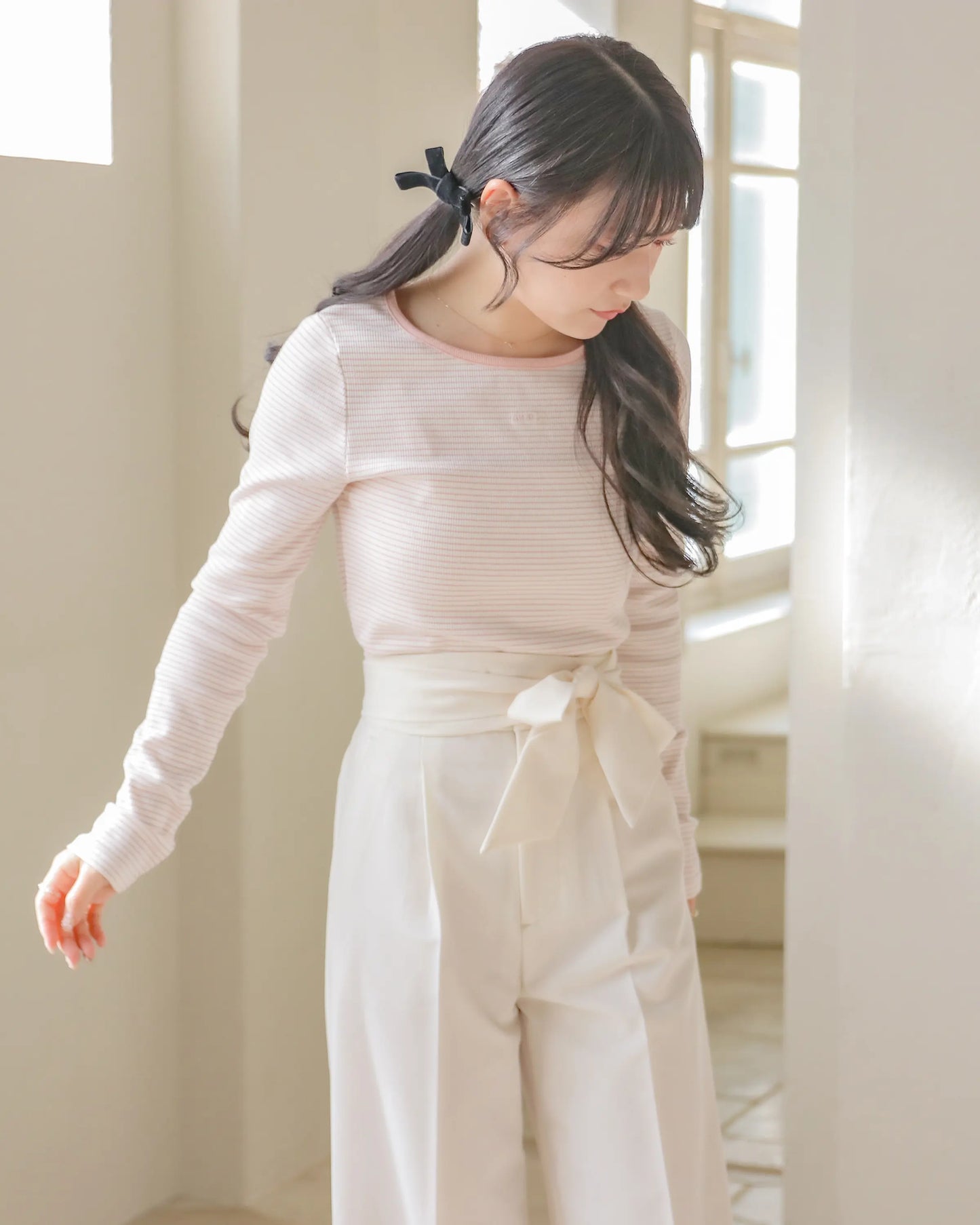 umm logo tops【baby pink】