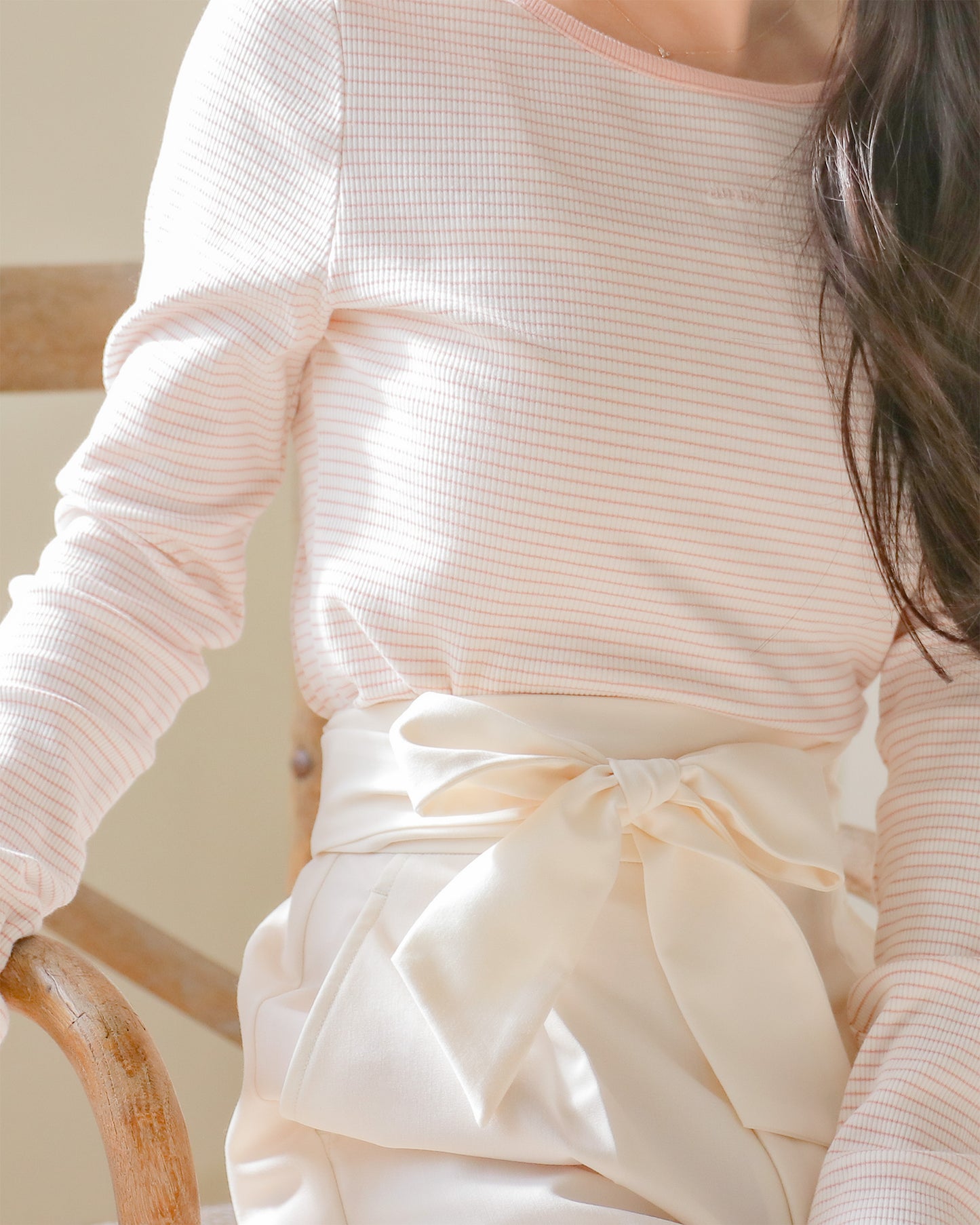 2way straight pants【milky white】