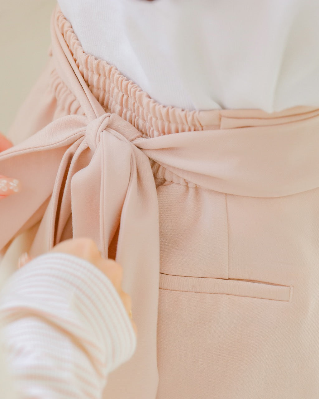 2way straight pants【milky white】