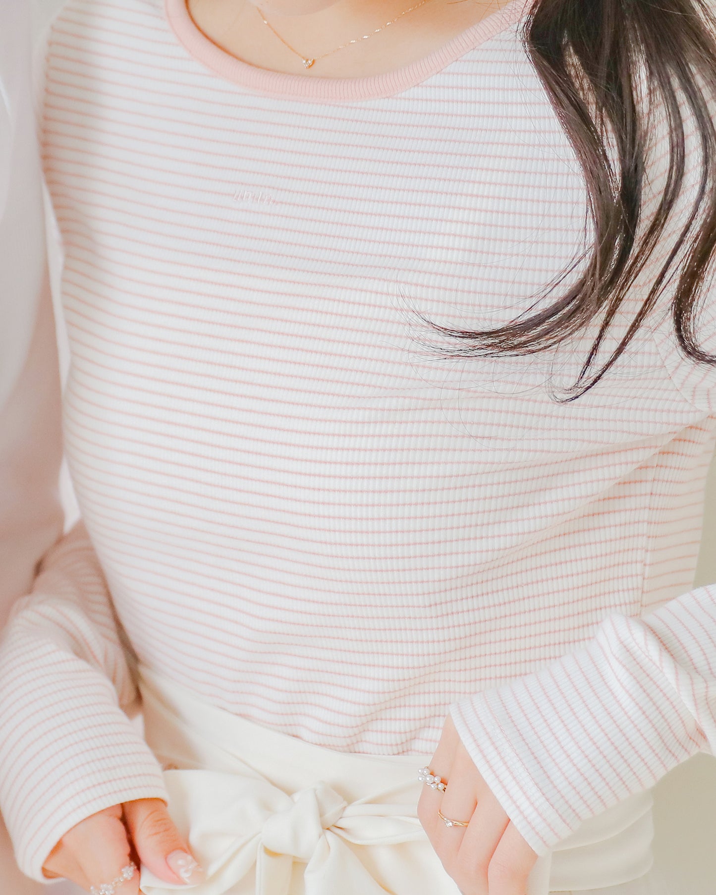 umm logo tops【baby pink】