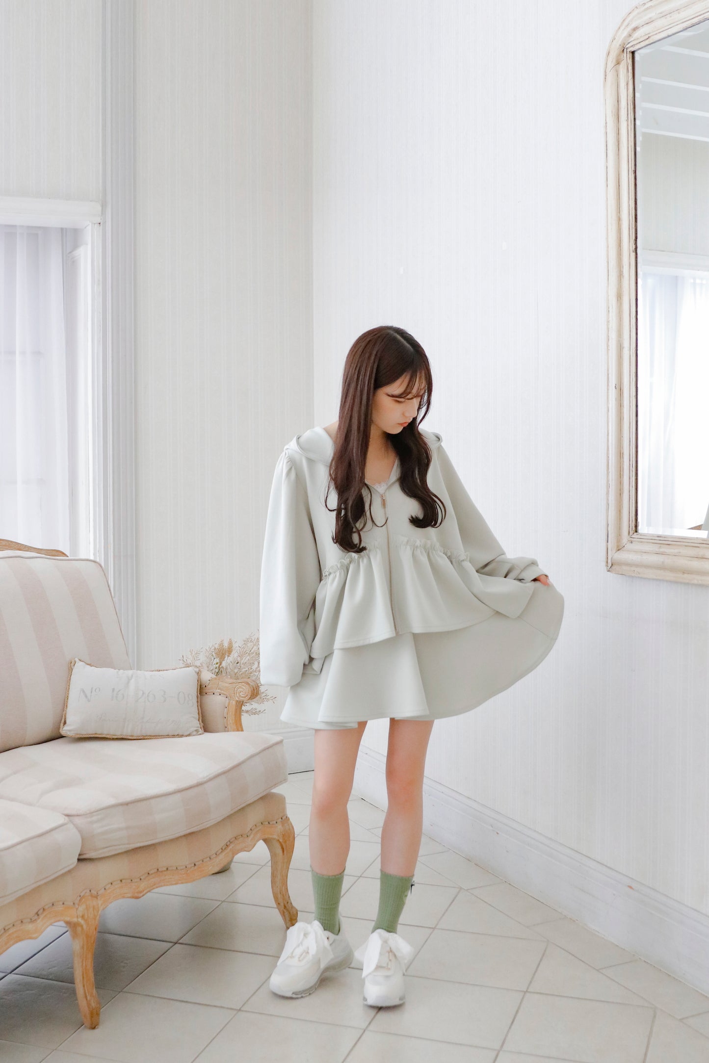 sweat flare skirt (setup対応)