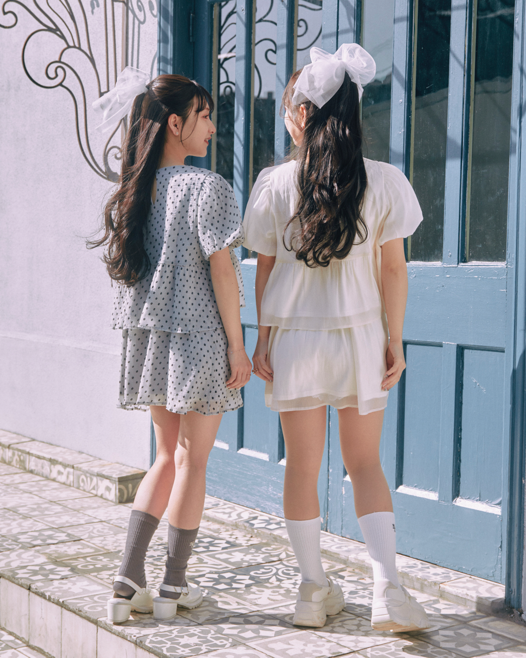 peplum mini one piece set up