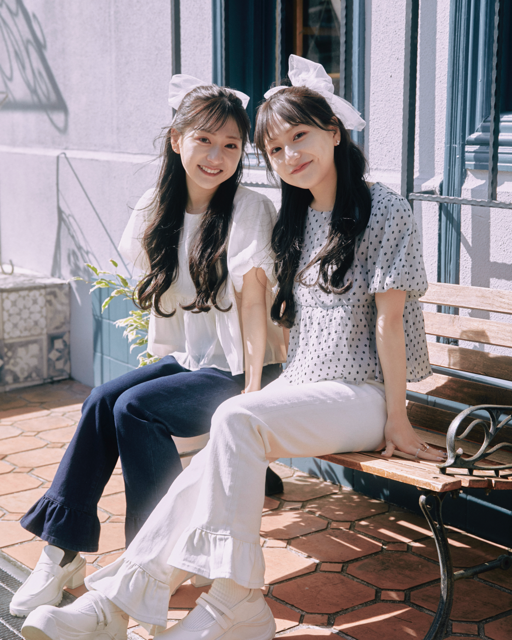 flower flare denim