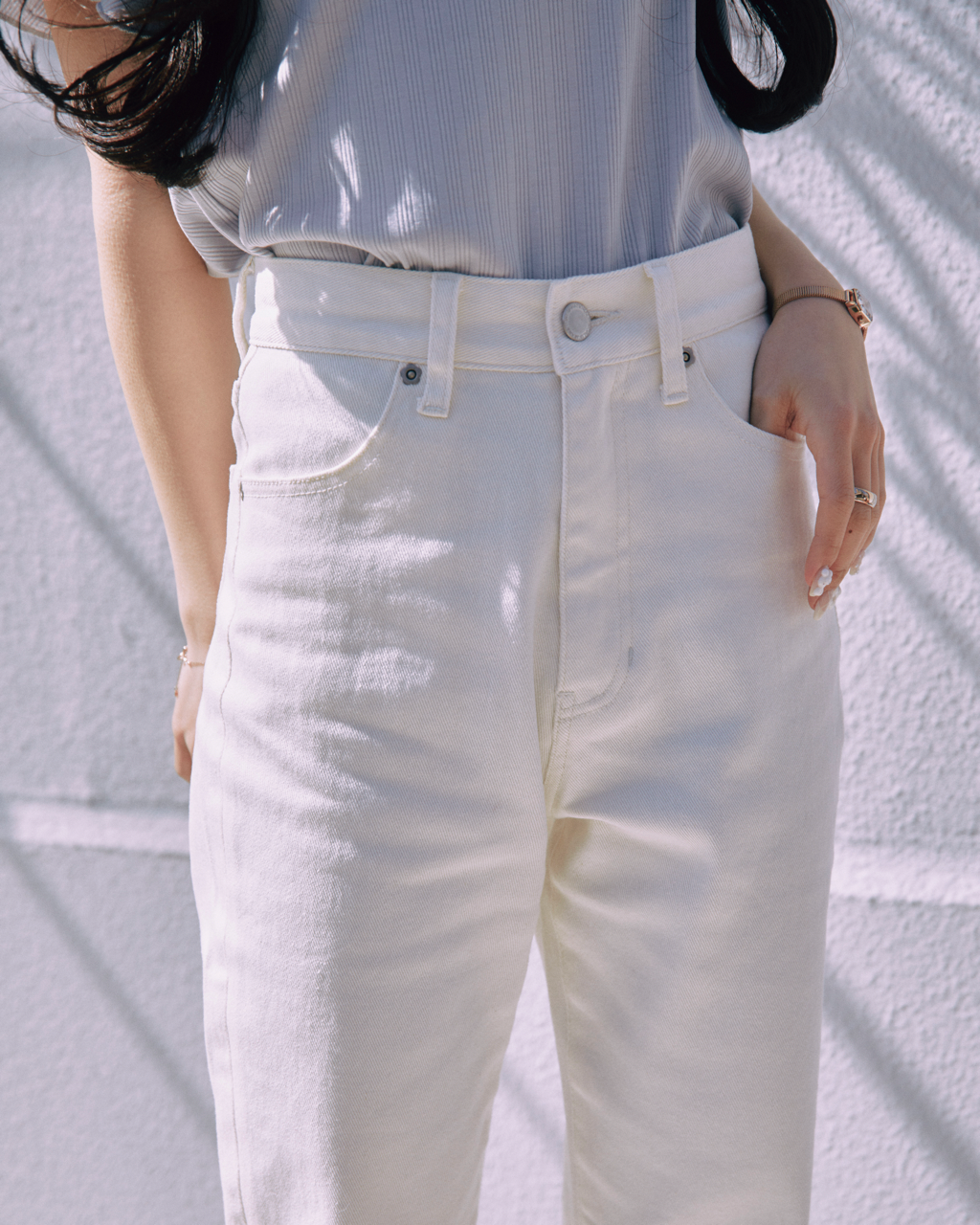 flower flare denim