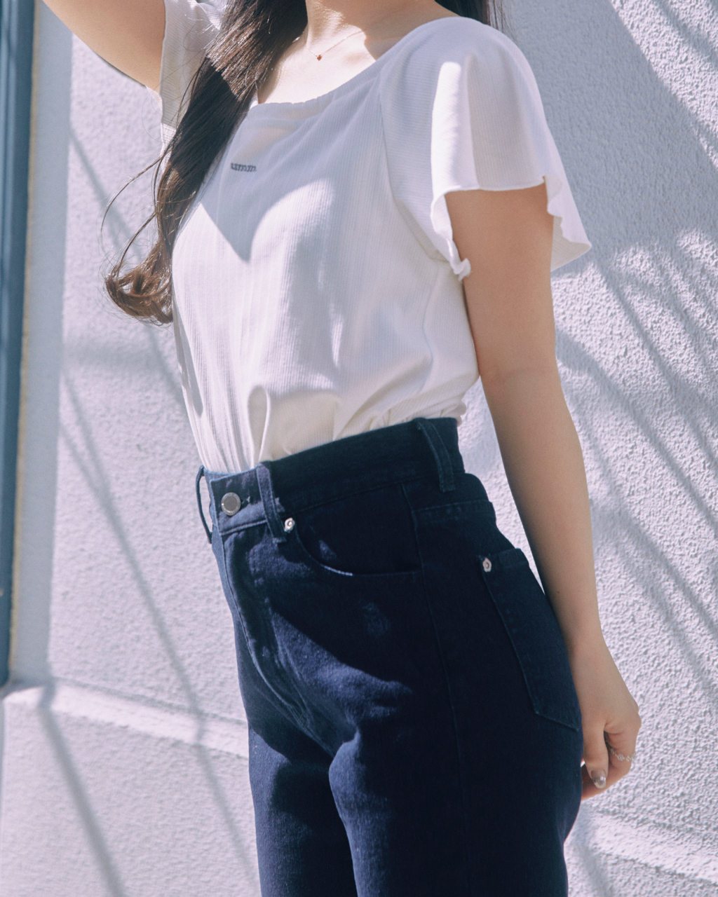 flower flare denim