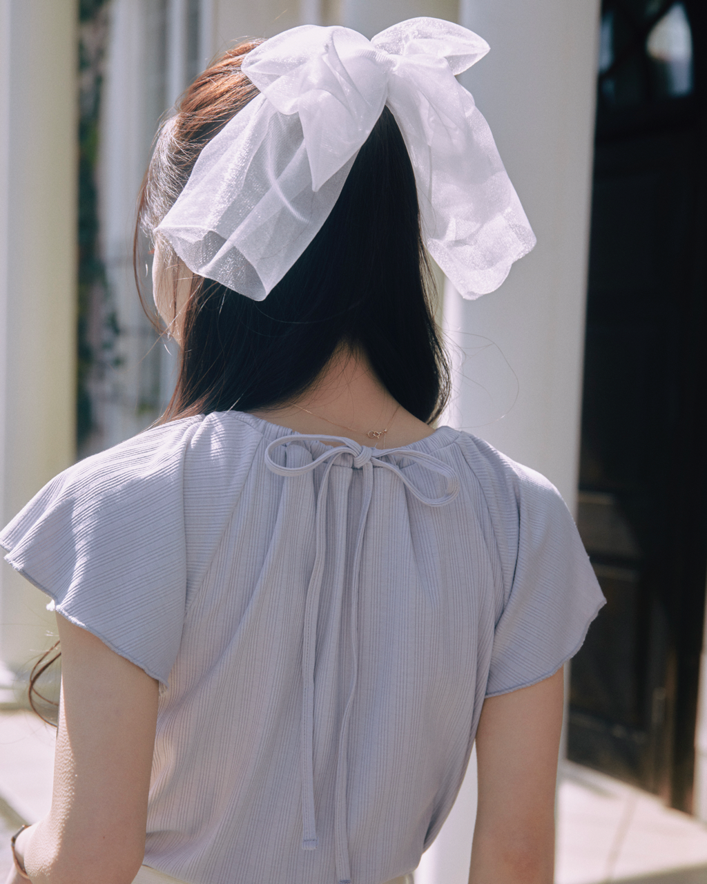 【予約】flare sleeve logoT