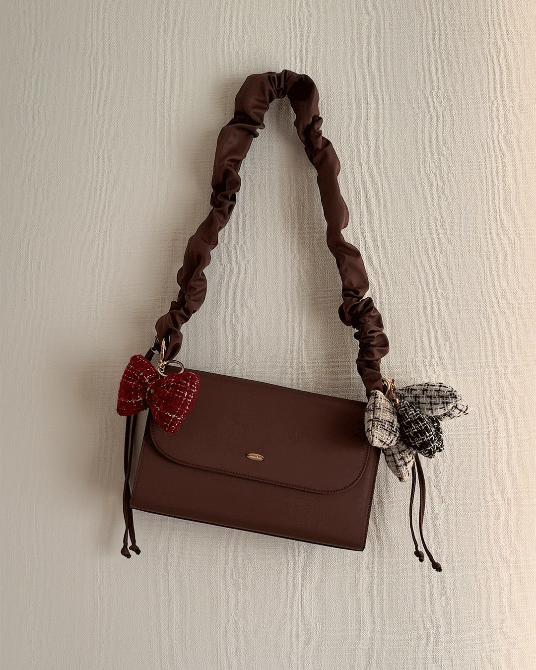 Gathered Shoulder Square Bag