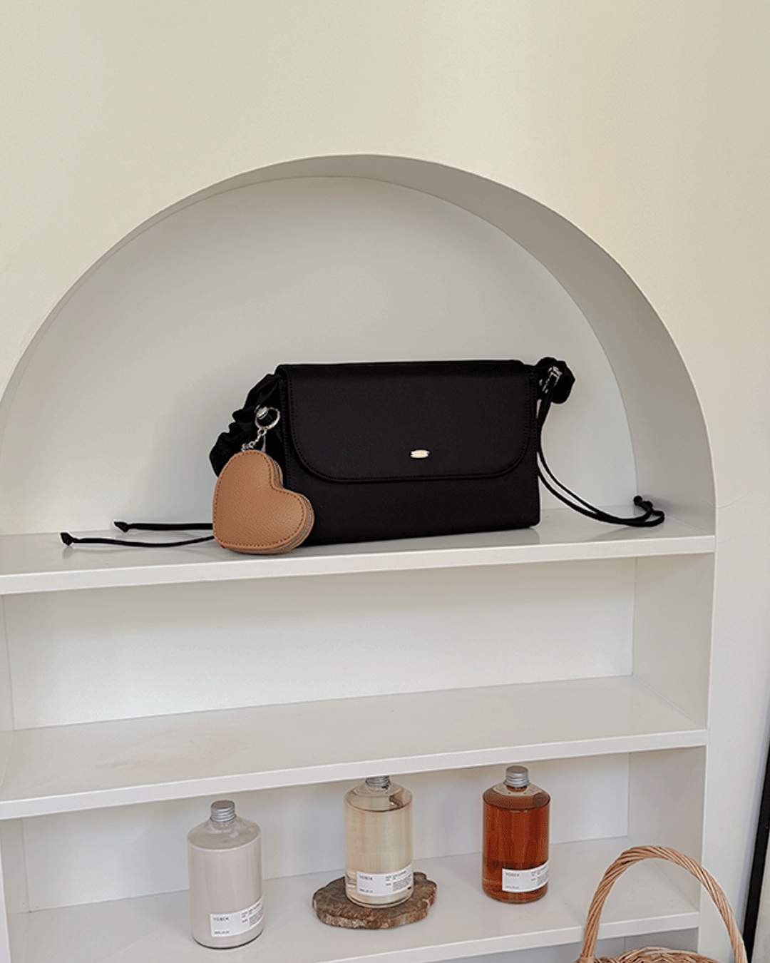 Gathered Shoulder Square Bag