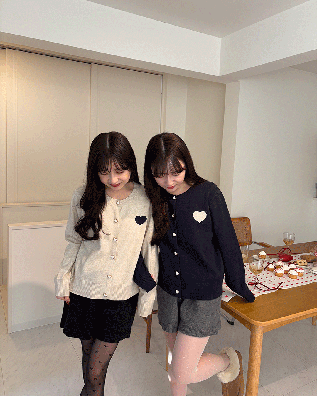 Heart cardigan