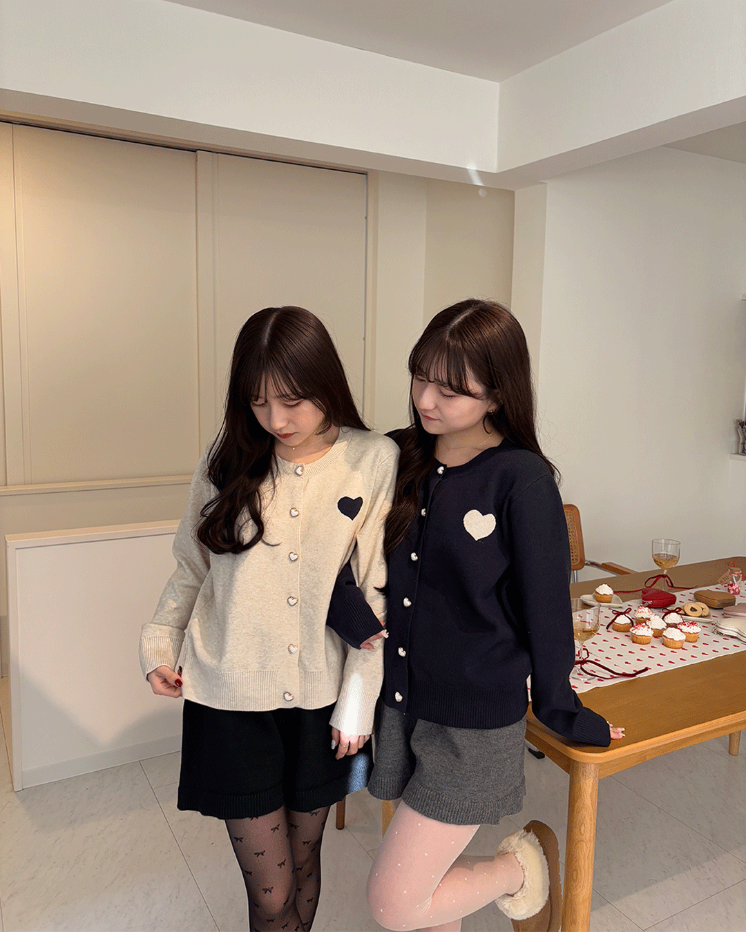 Heart cardigan