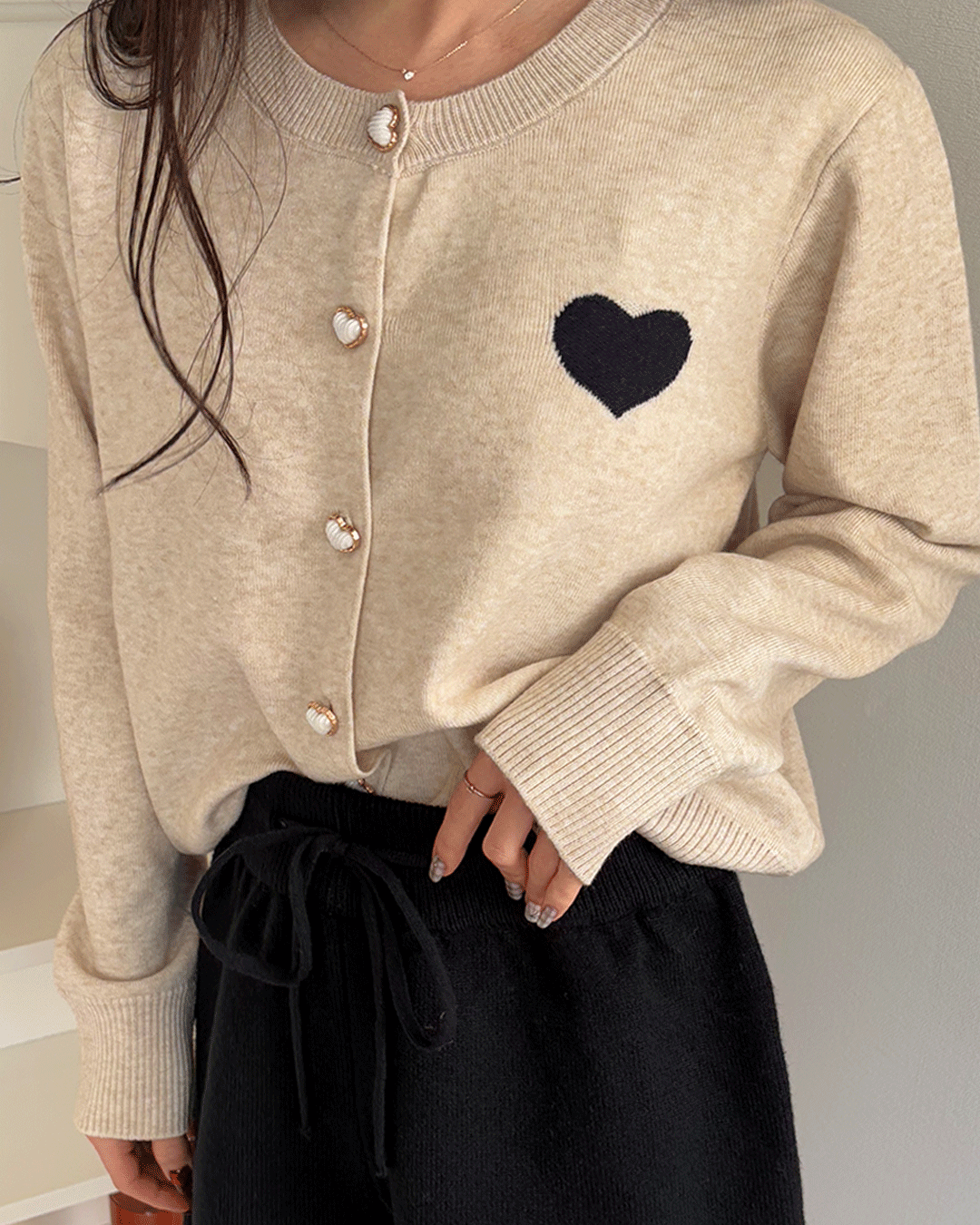 Heart cardigan