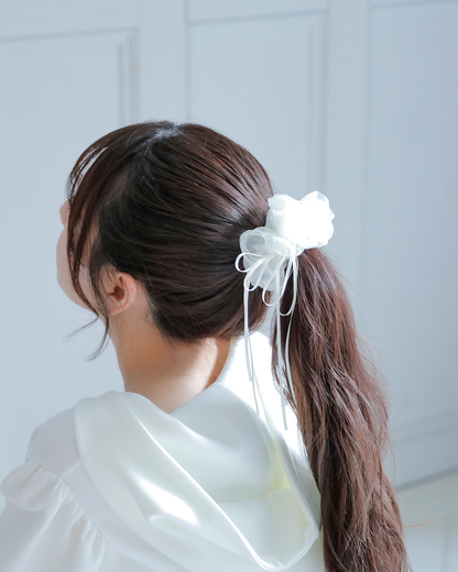 ribbon shirring scrunchie