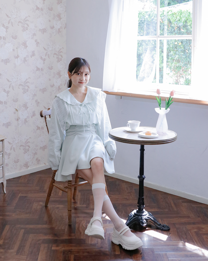 ribbon embroidered blouse