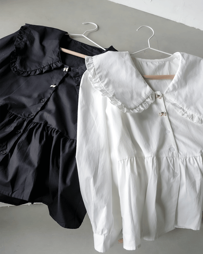 Soft Frill Collar Blouse