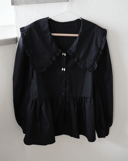 Soft Frill Collar Blouse