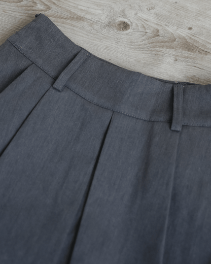Short Pleated Skirt Pants（ベルト付き）