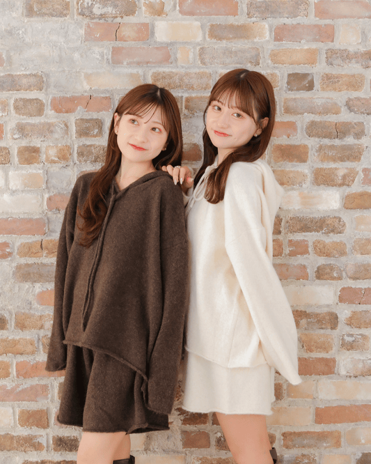 Soft Knit Hoodie Set