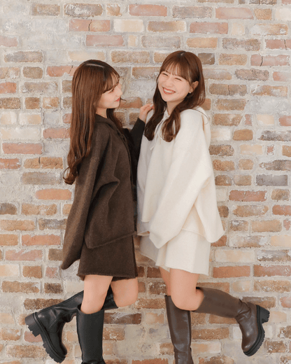 Soft Knit Hoodie Set