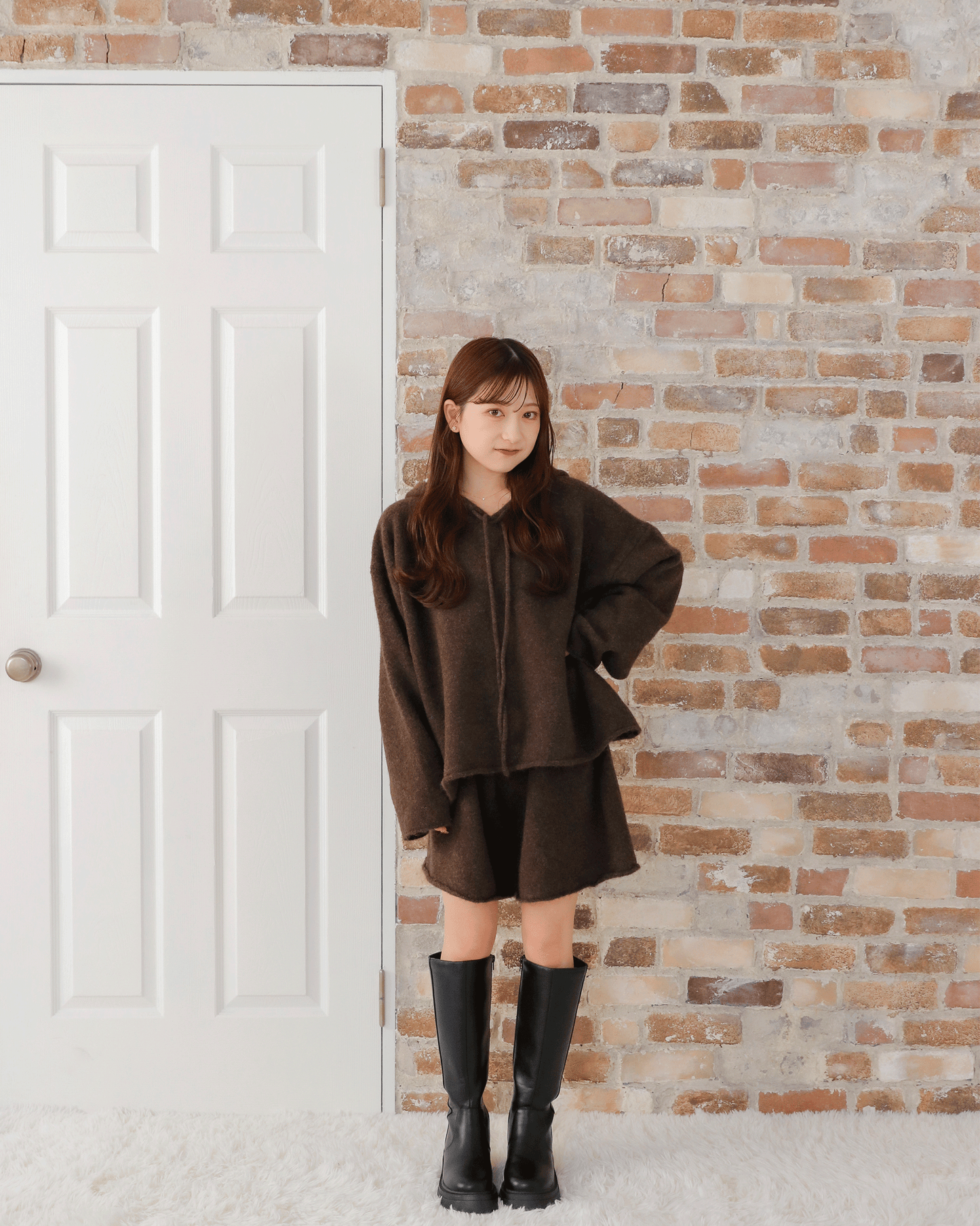 Soft Knit Hoodie Set