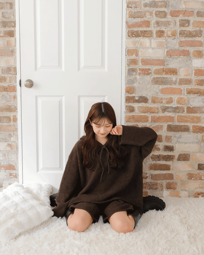 Soft Knit Hoodie Set