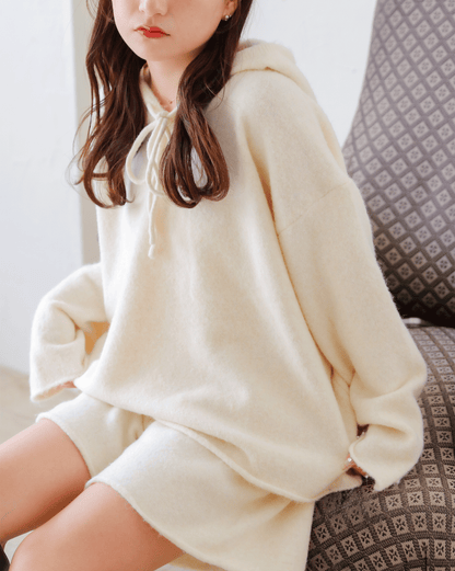 Soft Knit Hoodie Set