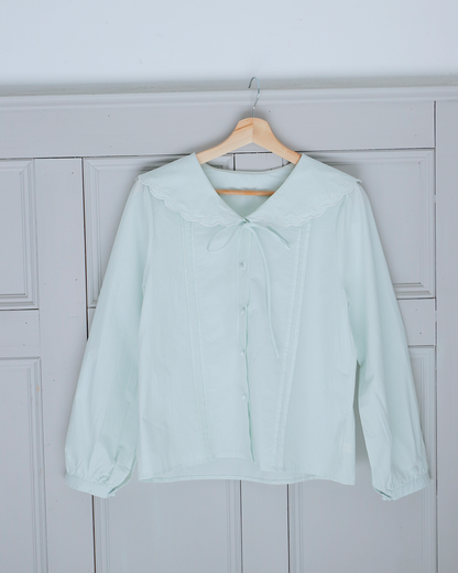 ribbon embroidered blouse