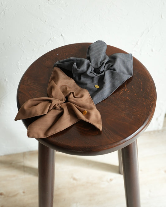 square stripe scrunchie