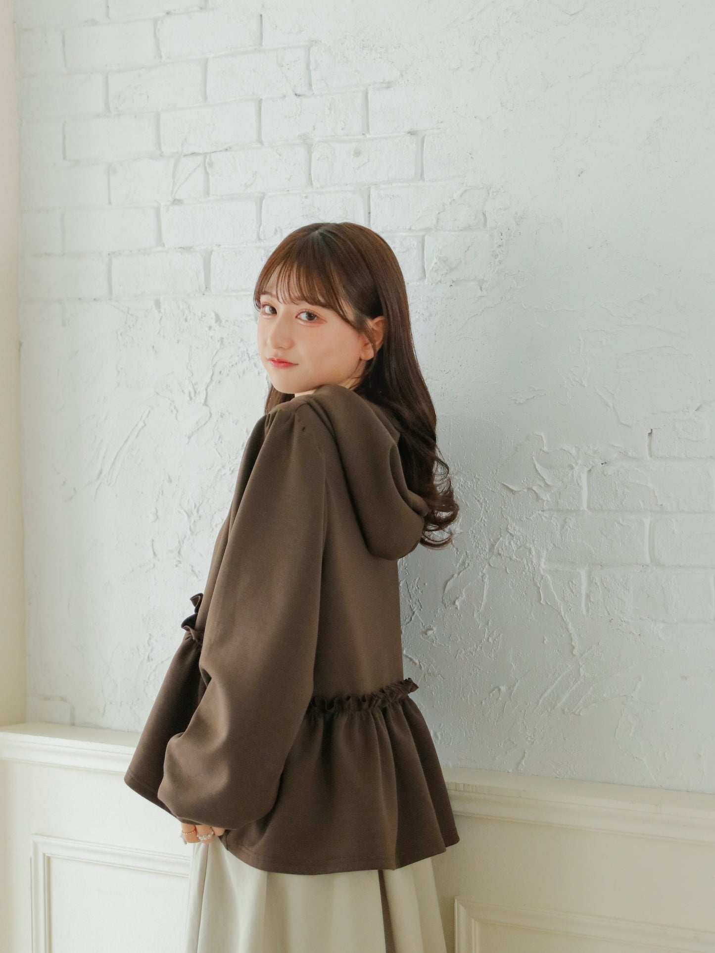 【新色】peplum frill parker