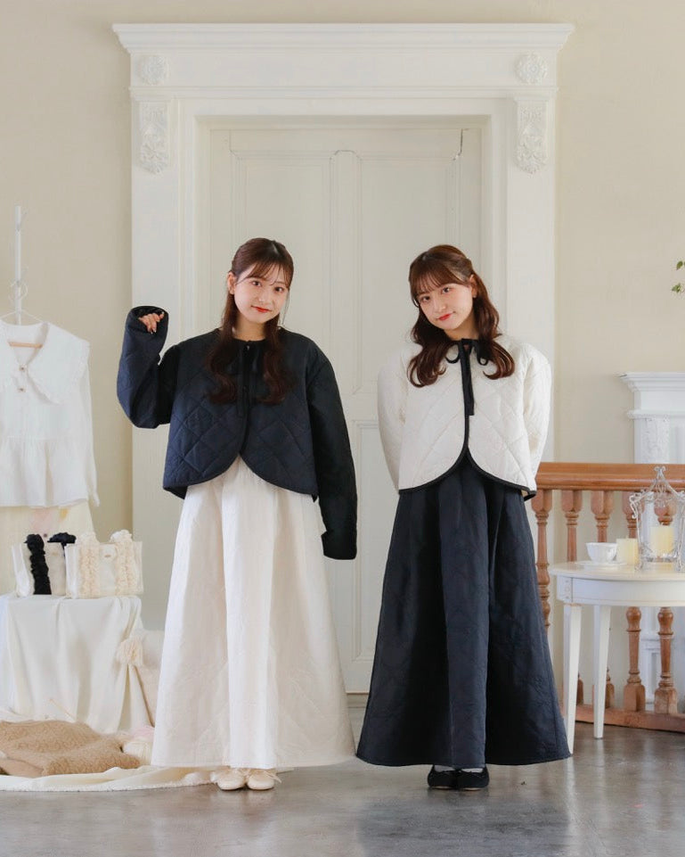 Ribbon quilting coat