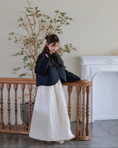 Ribbon quilting coat