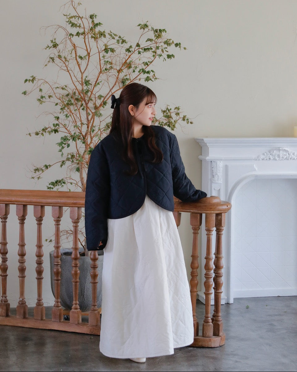 Ribbon quilting coat