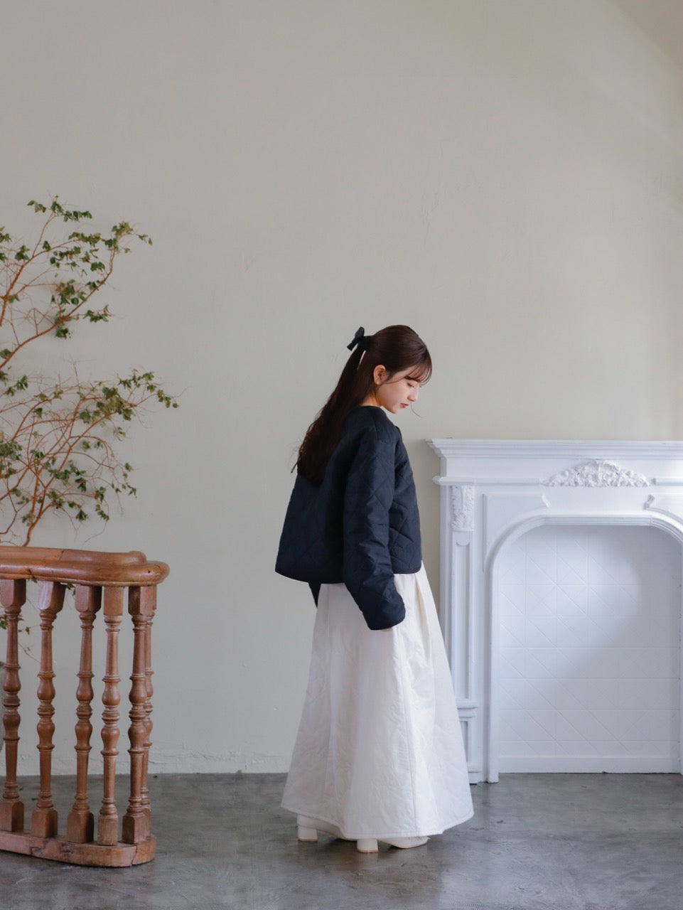 Ribbon quilting 2way one-piece