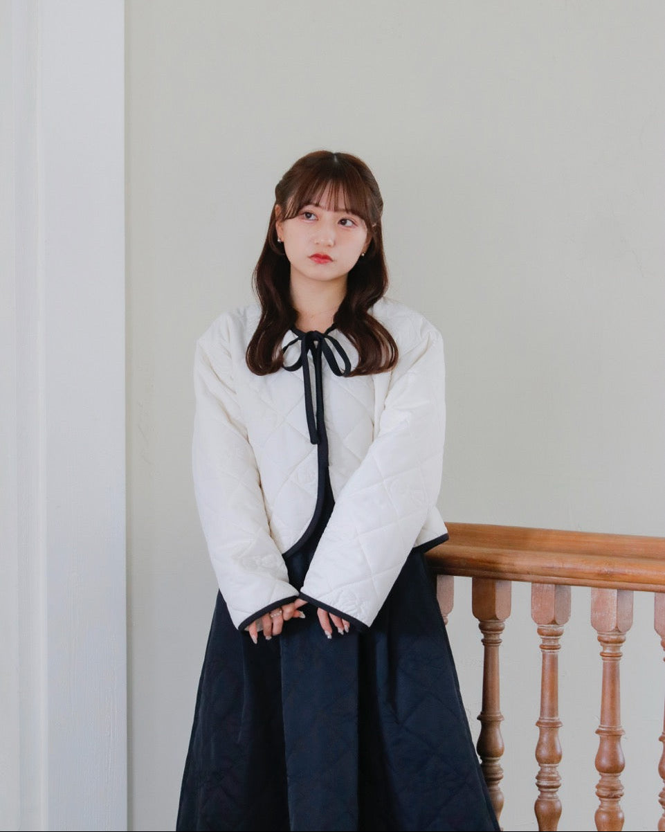 Ribbon quilting coat