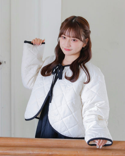 Ribbon quilting coat